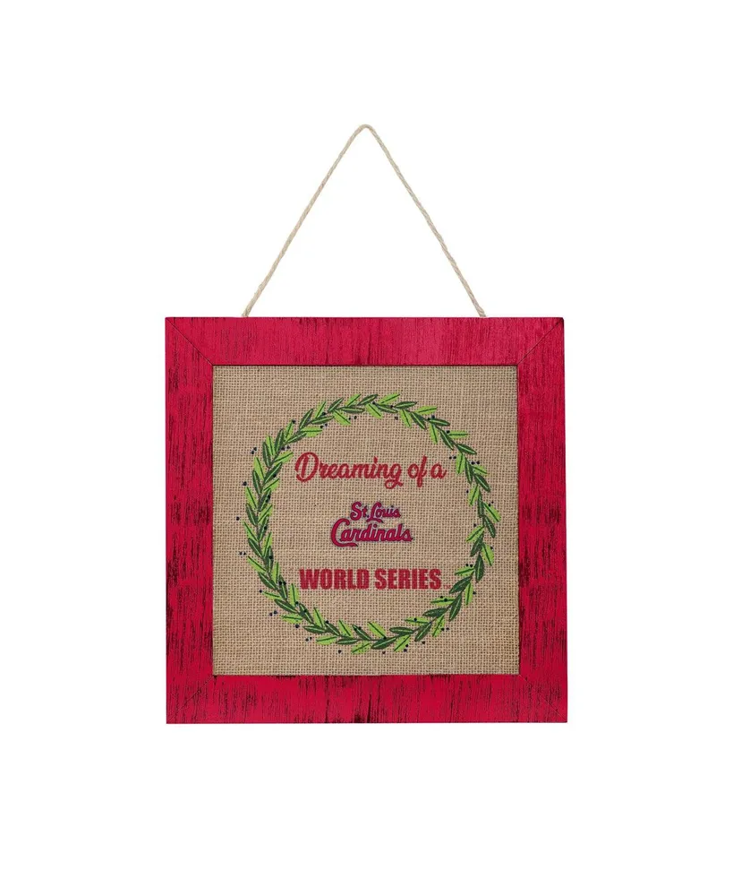 Foco St. Louis Cardinals 12'' Double-Sided Burlap Sign