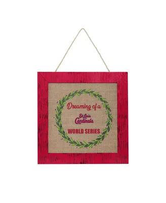 Foco St. Louis Cardinals 12'' Double-Sided Burlap Sign