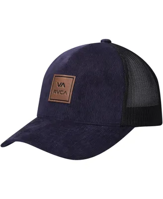 Men's Rvca Navy Va All The Way Trucker Snapback Hat