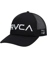 Men's Rvca Black Mister Cartoon Trucker Snapback Hat