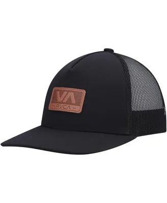 Men's Rvca Black Shutter Trucker Snapback Hat