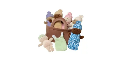 Creative Minds Basket of Soft Babies with Removable Sack Dresses - Set of 6