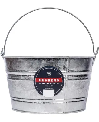 Behrens Hot-Dipped Galvanized Steel Utility Pail 4.25 gal - Silver