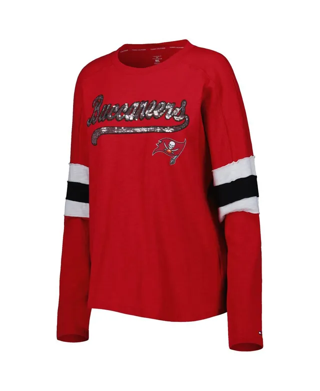 Lids Arizona Cardinals Tommy Hilfiger Women's Justine Long Sleeve Tunic T- Shirt - Cardinal