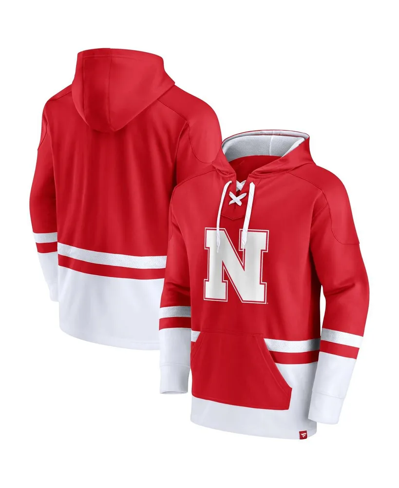 Men's Fanatics Scarlet Nebraska Huskers First Battle Pullover Hoodie