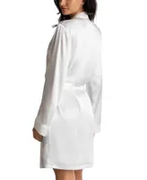 Linea Donatella Sonya Embellished Satin Bridal Wrap Robe