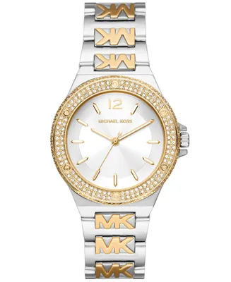Michael Kors Women's Lennox Three-Hand Two-Tone Stainless Steel Bracelet Watch, 37mm - Two
