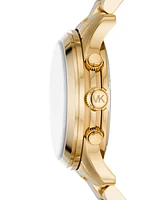 Michael Kors Women's Runway Chronograph Gold-Tone Stainless Steel Bracelet Watch, 38mm