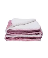 Family Textured Luxury Sherpa Pet Blankets (50" x 60") - Baby Pink