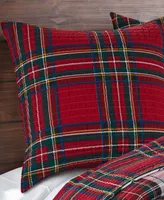 Levtex Spencer Red Plaid 2-Pc. Sham Set, European