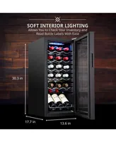 Ivation Freestanding Wine Cooler, 18 Bottle Wine Cooler