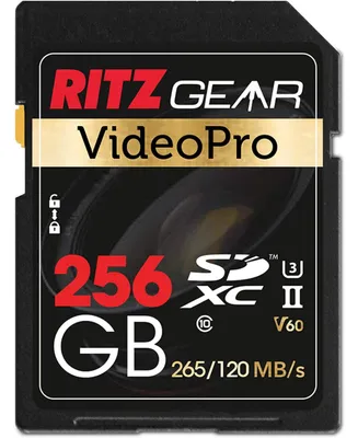Ritz Gear Extreme Performance Video Pro 256GB 4K 8K Ultra Hd Sd Card