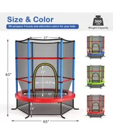 Costway 55" Kids Trampoline Bouncing Jumping Mat Recreational Trampoline