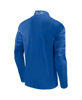 Men's Fanatics Royal, Red Buffalo Bills Ringer Quarter-Zip Jacket