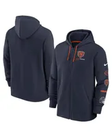 Men's Nike Navy Chicago Bears Surrey Full-Zip Hoodie