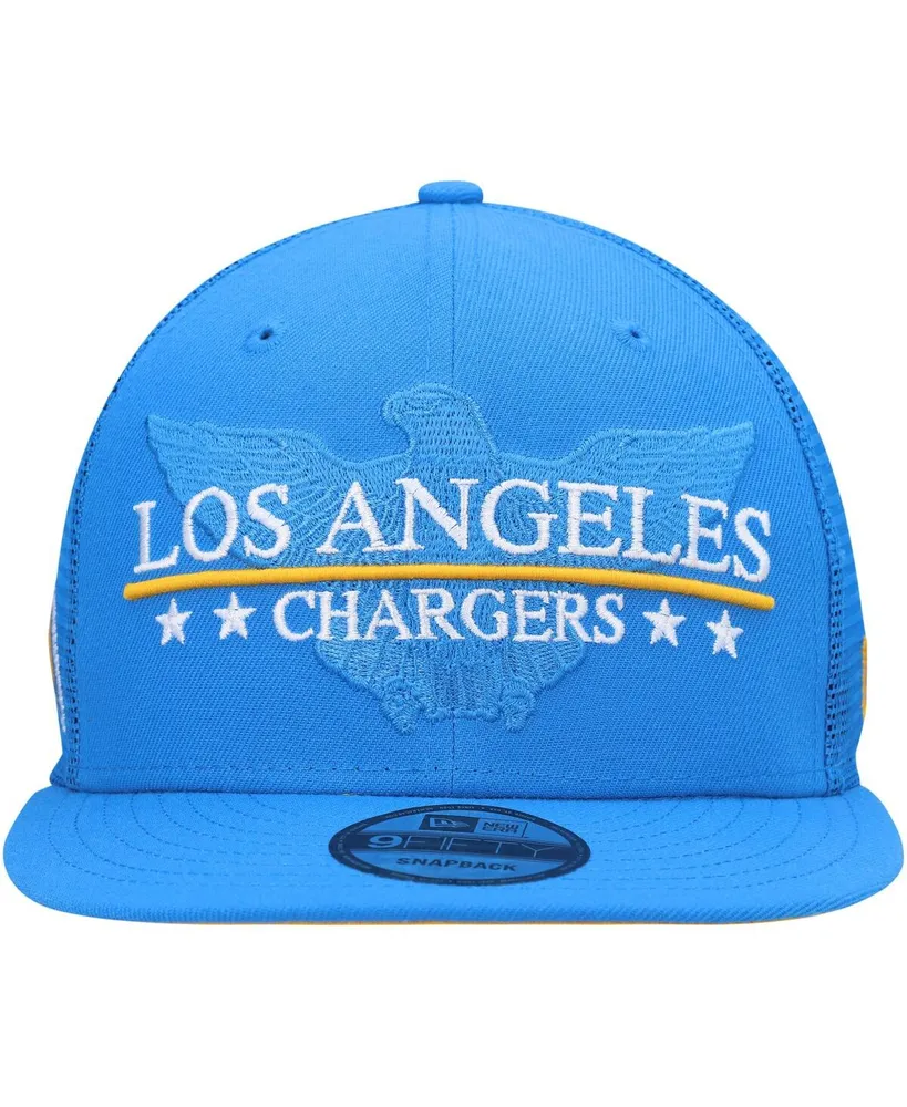 Men's New Era Powder Blue Los Angeles Chargers Totem 9FIFTY Snapback Hat