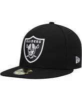 Men's New Era Black Las Vegas Raiders Stateview 59FIFTY Fitted Hat