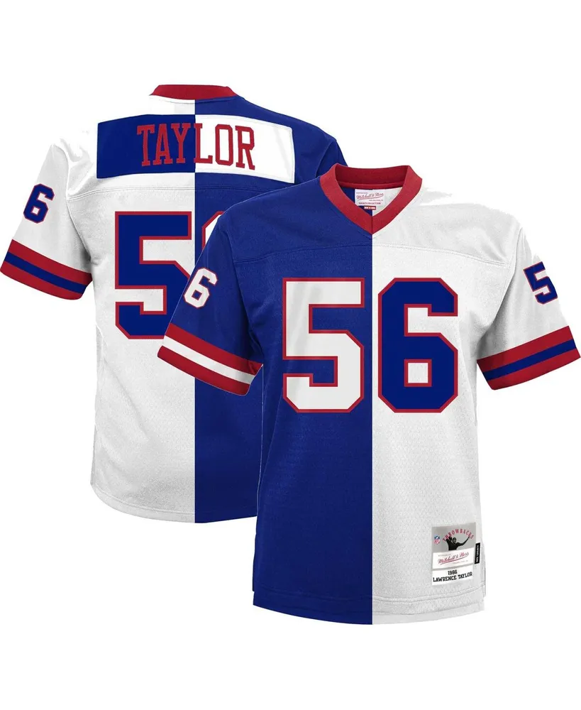 Home, Mitchell & Ness Men's Mitchell & Ness Lawrence Taylor Royal and  White New York Giants Big Tall Split Legacy Retired Player Replica Jersey