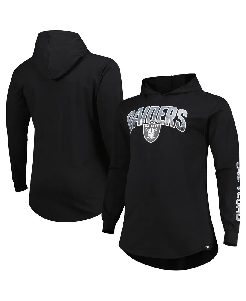 Las Vegas Raiders Big & Tall Pullover Hoodie - Black/White