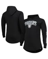 Men's Fanatics Black Las Vegas Raiders Big and Tall Front Runner Pullover Hoodie