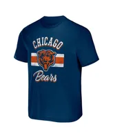 Men's Nfl x Darius Rucker Collection by Fanatics Navy Chicago Bears Stripe T-shirt