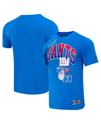 Men's Pro Standard Royal New York Giants Super Bowl Xlvi Patch Hometown Collection T-shirt