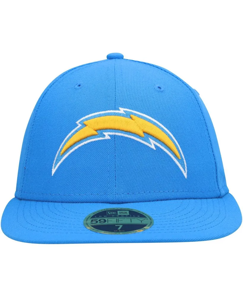 Men's New Era Powder Blue Los Angeles Chargers Logo Omaha Low Profile 59FIFTY Fitted Hat