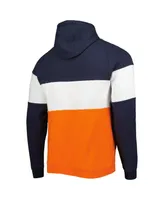 Men's New Era Orange Chicago Bears Colorblock Current Pullover Hoodie