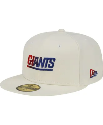 Men's New Era Cream York Giants Chrome Dim 59FIFTY Fitted Hat