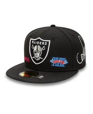 Men's New Era Black Las Vegas Raiders Historic Champs 59FIFTY Fitted Hat
