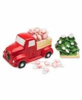 Godinger Truck Candy Dish with Removable Tree Display Set, 2 Piece