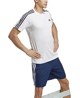 adidas Men's Train Essentials Classic-Fit Aeroready 3-Stripes 10" Training Shorts