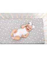 Bublo Baby Baby Baby Bassinet Sheet Set Girl, 2 Pack, Universal Fitted for Oval, Hourglass & Rectangle Bassinet Mattress, Fitted Sheets.