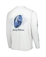 Men's Tommy Bahama White Buffalo Bills Laces Out Billboard Long Sleeve T-shirt