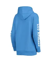 Women's G-iii 4Her by Carl Banks Powder Blue Los Angeles Chargers Extra Point Pullover Hoodie