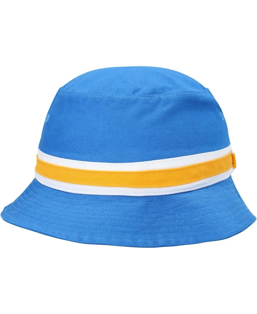 Men's '47 Brand Blue Los Angeles Chargers Striped Bucket Hat