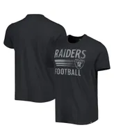 Men's '47 Brand Black Las Vegas Raiders Wordmark Rider Franklin T-shirt