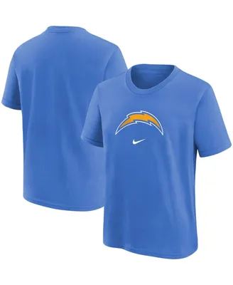 Big Boys Nike Powder Blue Los Angeles Chargers Logo T-shirt