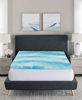 Closeout! ProSleep Cooling Gel Swirl 3" Memory Foam Mattress Topper