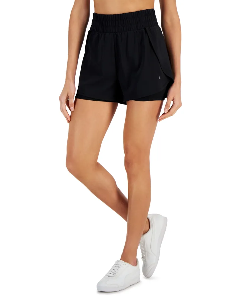 ID Ideology Plus Size Running Shorts, Created for Macy's - Macy's