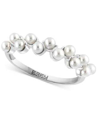 Effy Freshwater Pearl (2 1/2 mm) Cluster Ring in Sterling Silver