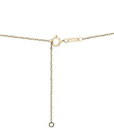 Wrapped Diamond Girl Pendant Necklace (1/20 ct. t.w.) in 10k Gold, 18" + 2" extender, Created for Macy's