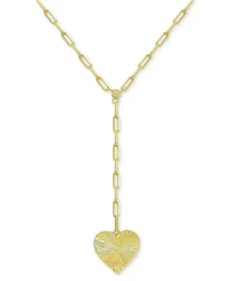 Giani Bernini Radiant Heart Lariat Necklace, 16" + 2" extender, Created for Macy's