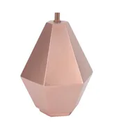 Lambs & Ivy Rose Gold Modern Hexagon Nursery Lamp with Shade & Bulb