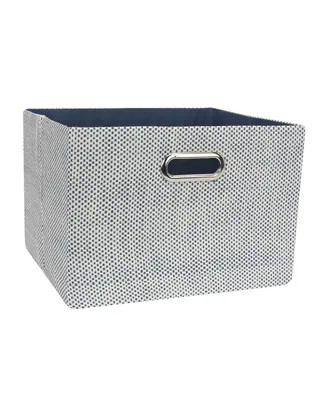 Lambs & Ivy Blue Foldable/Collapsible Storage Bin/Basket Organizer with Handles
