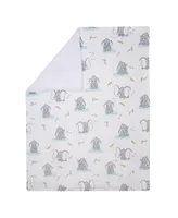 Lambs & Ivy Disney Baby Dumbo Elephant White Minky/Fleece Sherpa Baby Blanket