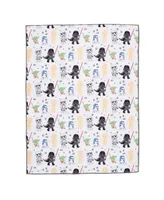 Lambs & Ivy Star Wars Classic Fleece Baby Blanket - Yoda/Darth Vader/R2-D2/C-3PO