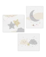 Lambs & Ivy Goodnight Moon 3-Piece Unframed Nursery/Child Wall Art 11” X 14”