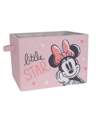 Lambs & Ivy Disney Baby Minnie Mouse Pink Foldable Storage Basket/Container/Bin