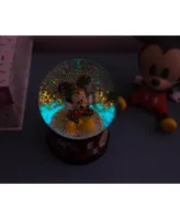 Silver Buffalo Disney Mickey Mouse Light-Up Snow Globe with Swirling Glitter Display Piece Decoration | Home Decor for Kids Room Essentials | Precious